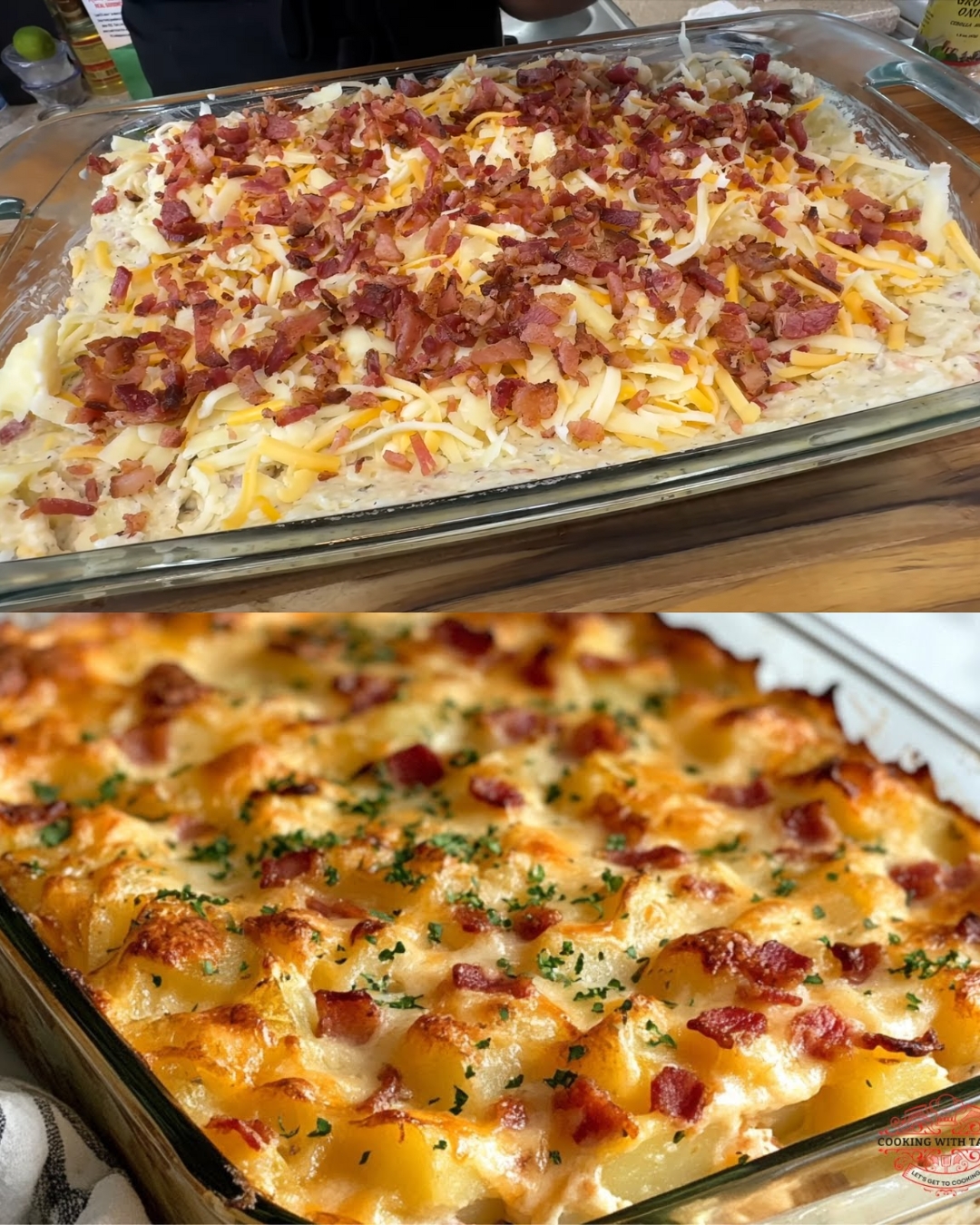 Twice-Baked Loaded Potato Casserole