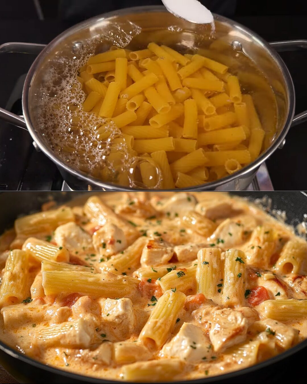 Creamy Chicken & Bell Pepper Pasta with Oyster Sauce