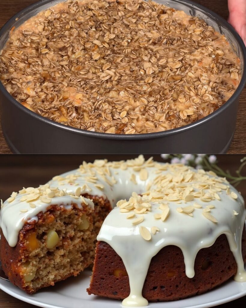 Apple, Carrot & Apricot Oat Cake