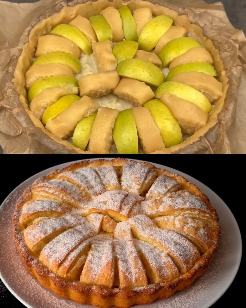 Lemon-Apple Cream Swirl Cake