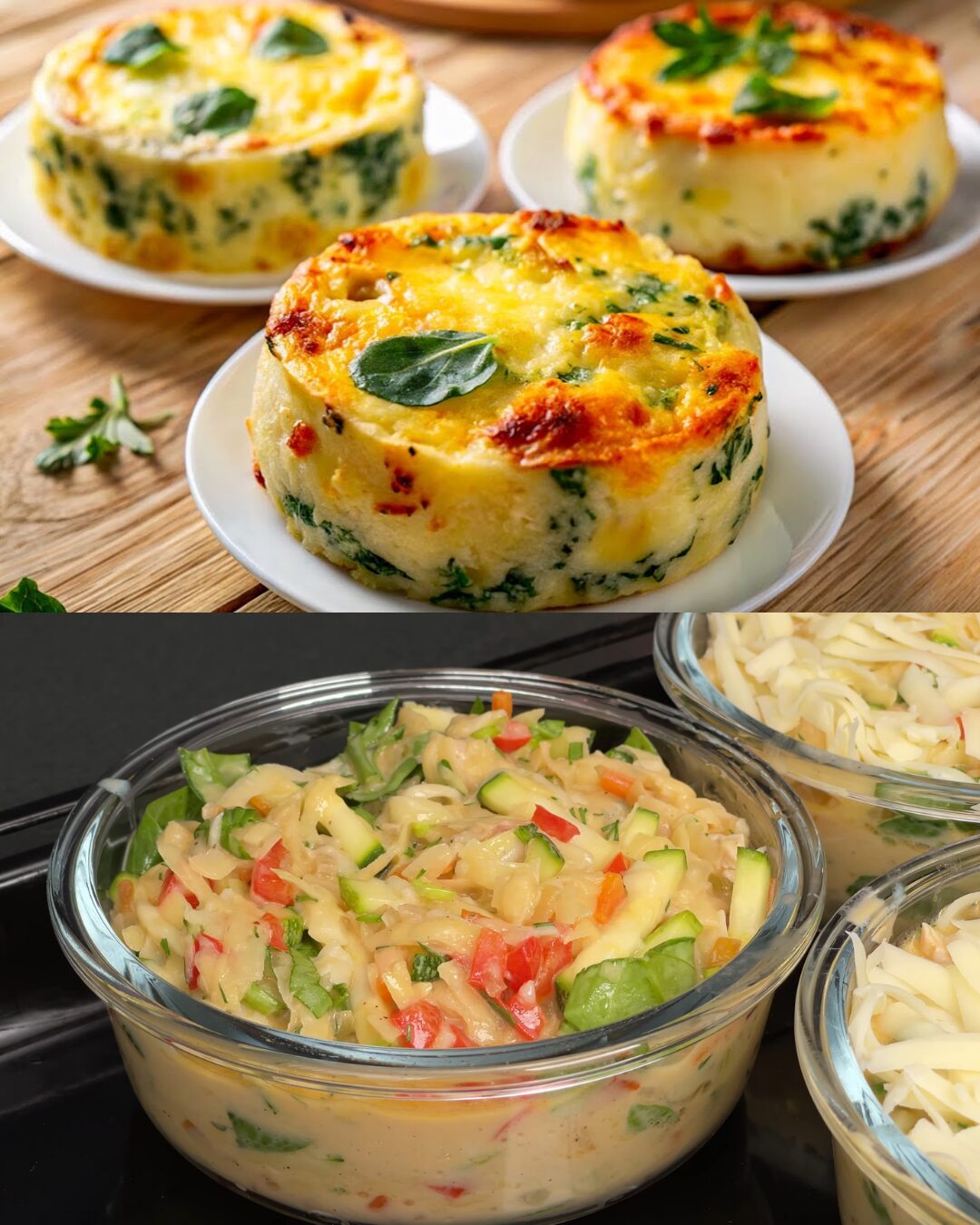 Herbed Chicken and Veggie Egg Bake