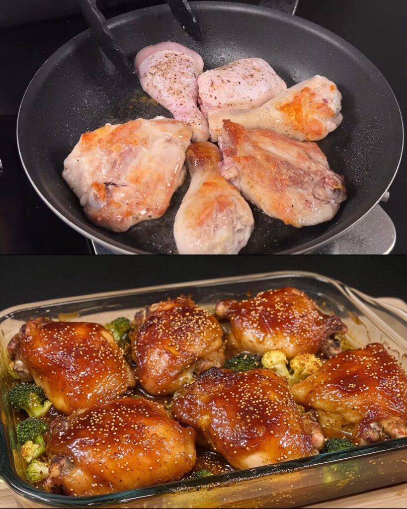 Spiced Mustard-Honey Chicken Thighs
