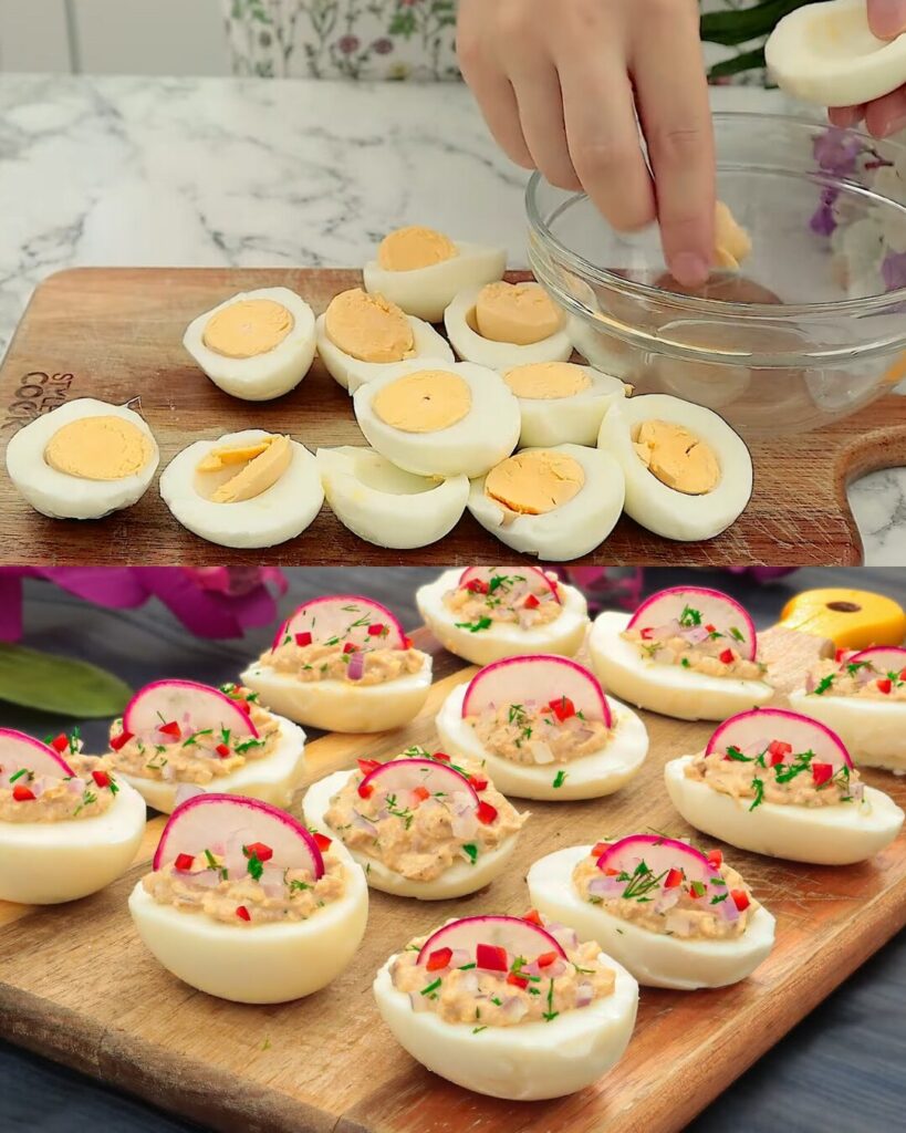 Homemade Hard-Boiled Eggs with Creamy Whisked Mayonnaise