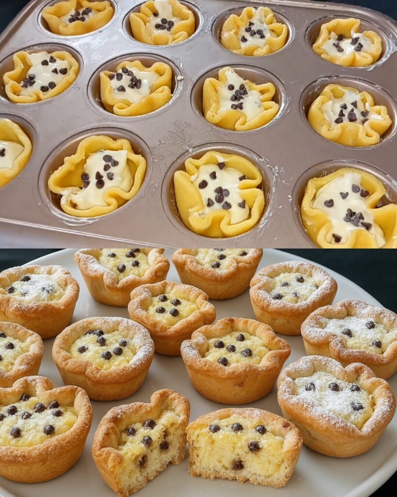 Soft Ricotta Chocolate Chip Pastries – Easy Italian Dessert