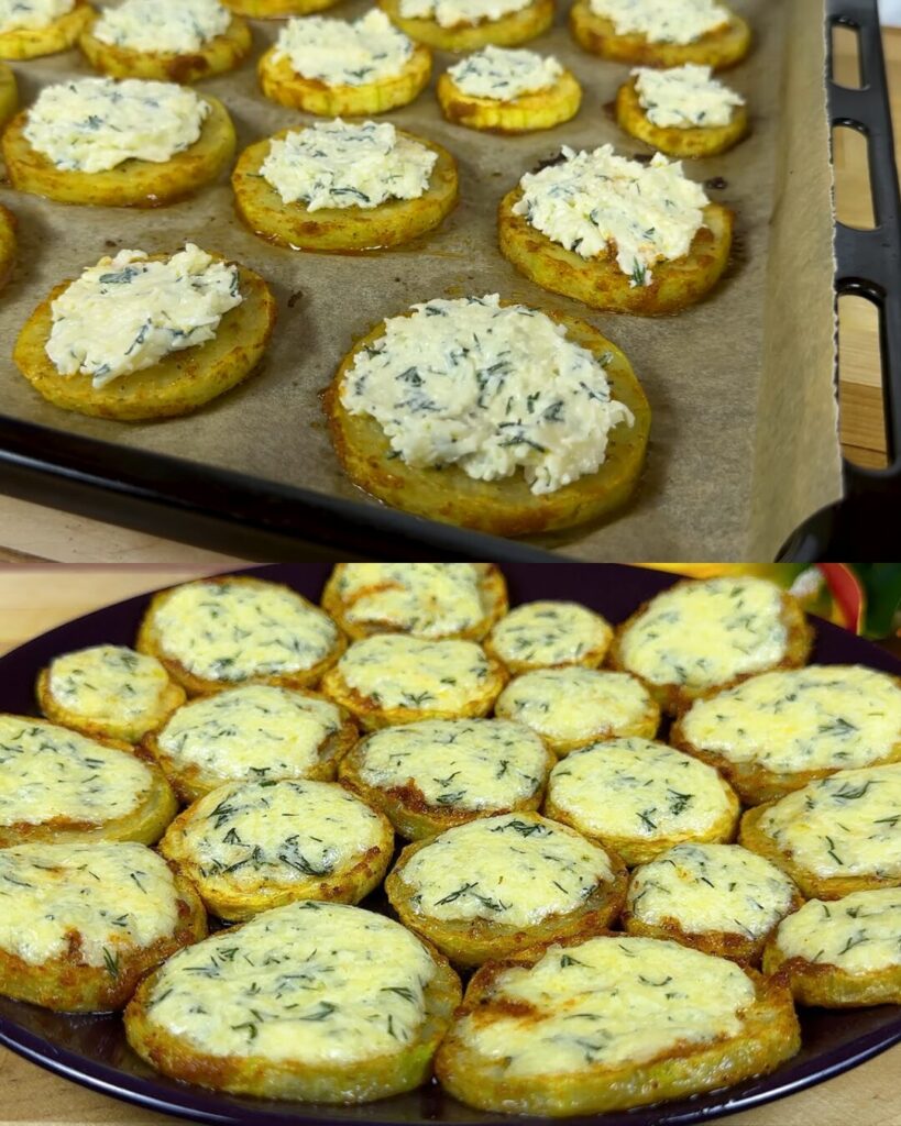 Cheesy Baked Zucchini Strips with Dill Mayo