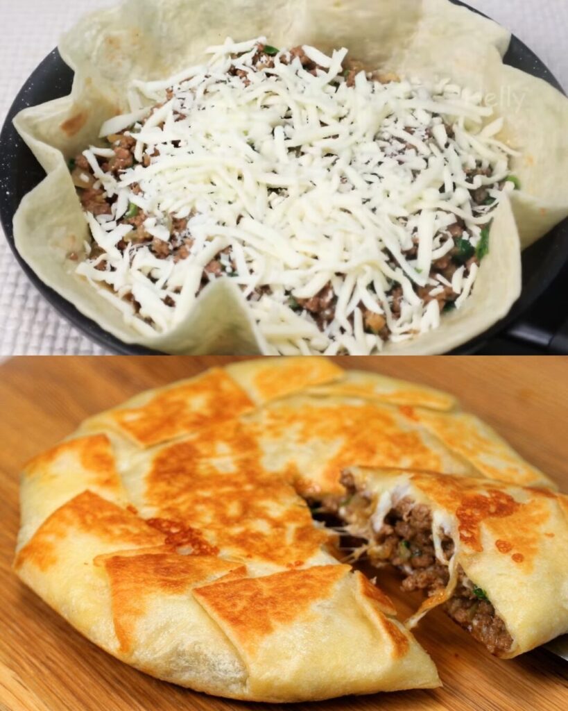 Crispy Beef & Cheese Tortilla Wrap