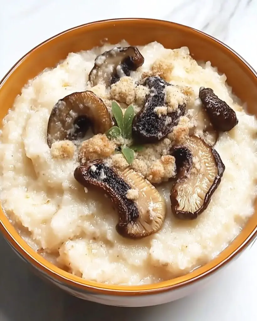 Creamy Morel Mushroom Grits