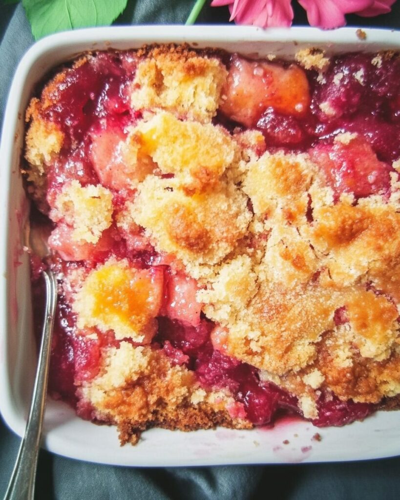 Rhubarb Dump Cake