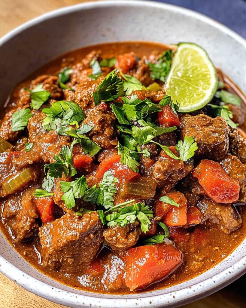 Carne Guisada finished dish