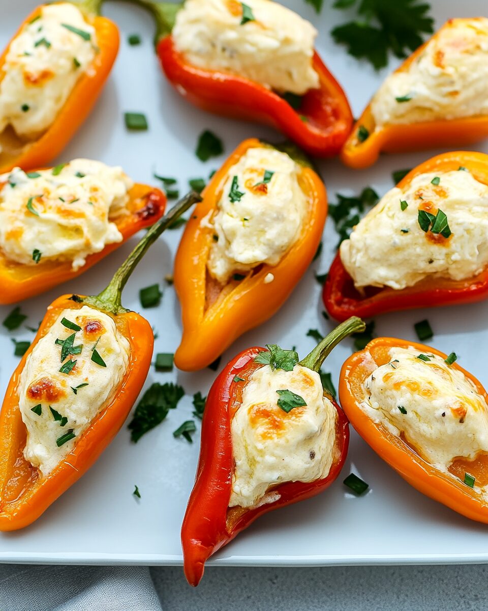Cream Cheese Stuffed Mini Peppers