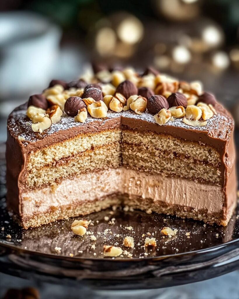 Egyptian Hazelnut Cake finished dish
