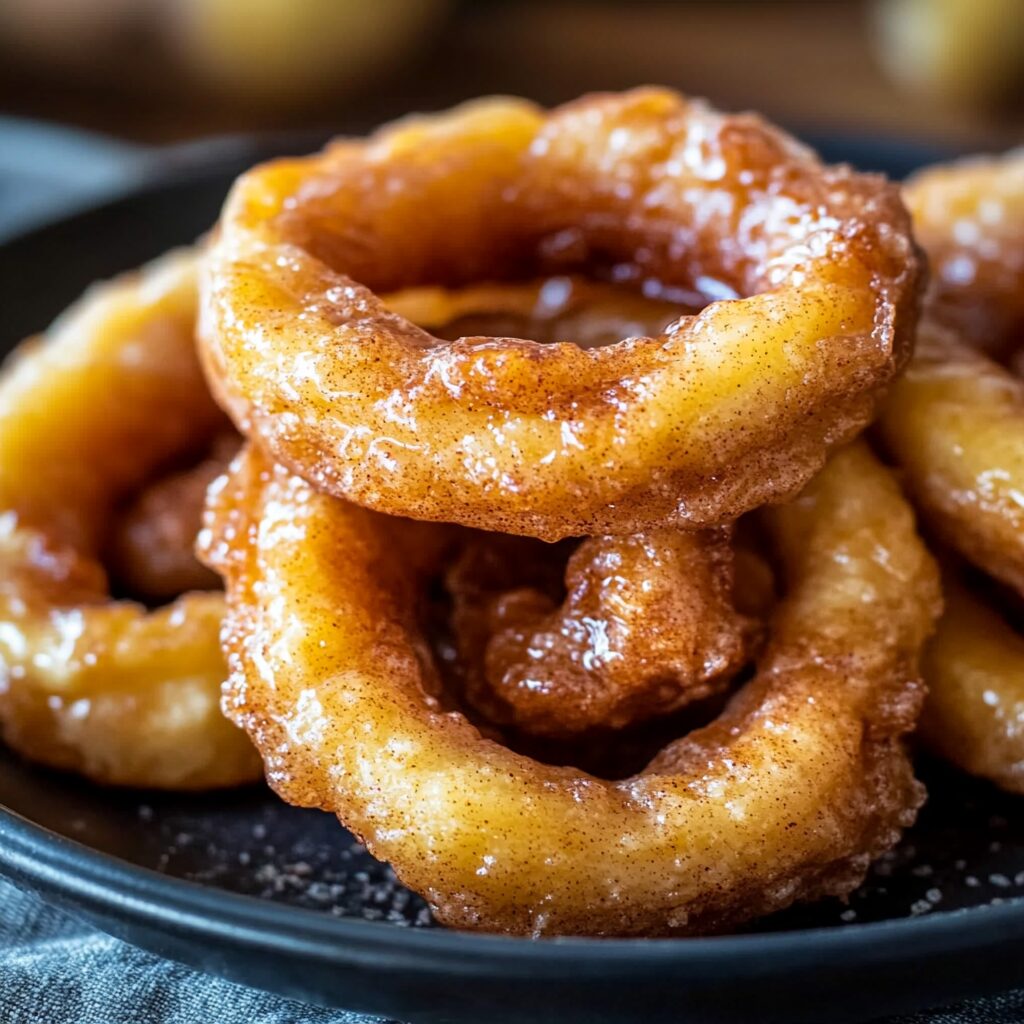 Fried Cinnamon Apple Rings