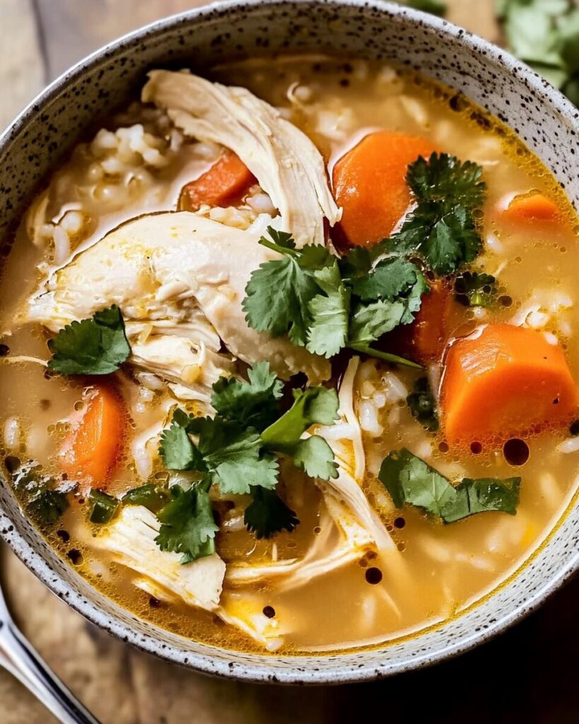 Hearty Chicken and Rice Soup