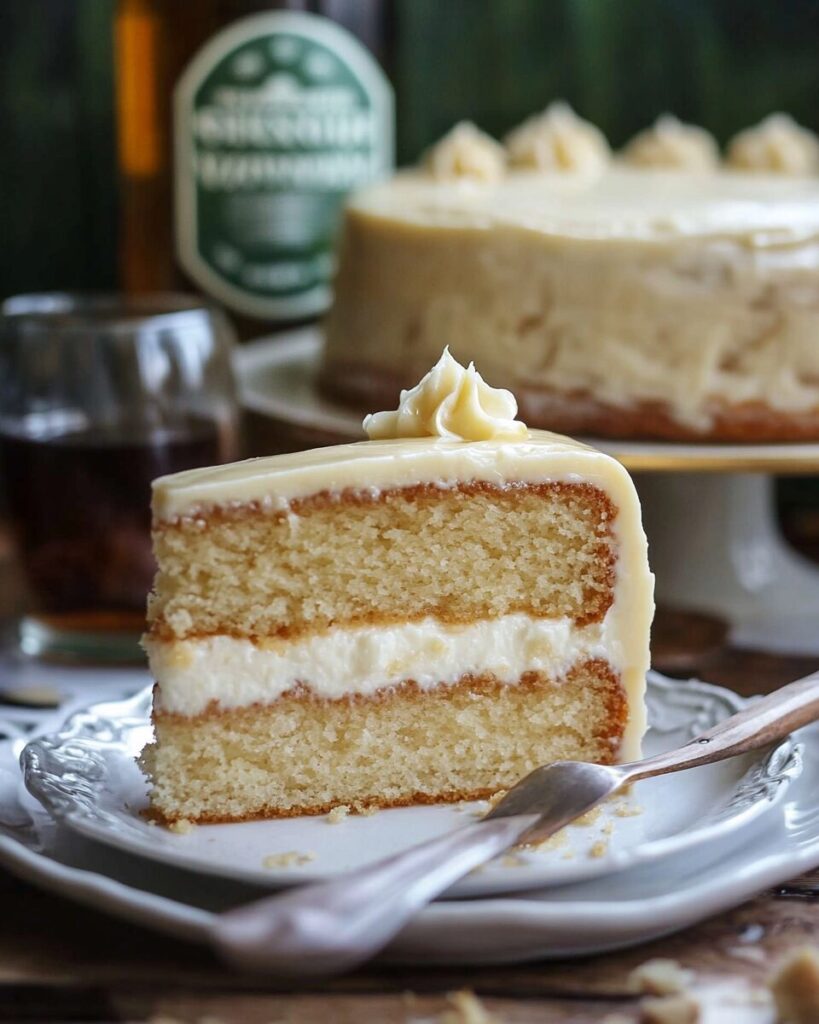 Irish Whiskey Cake finished dish