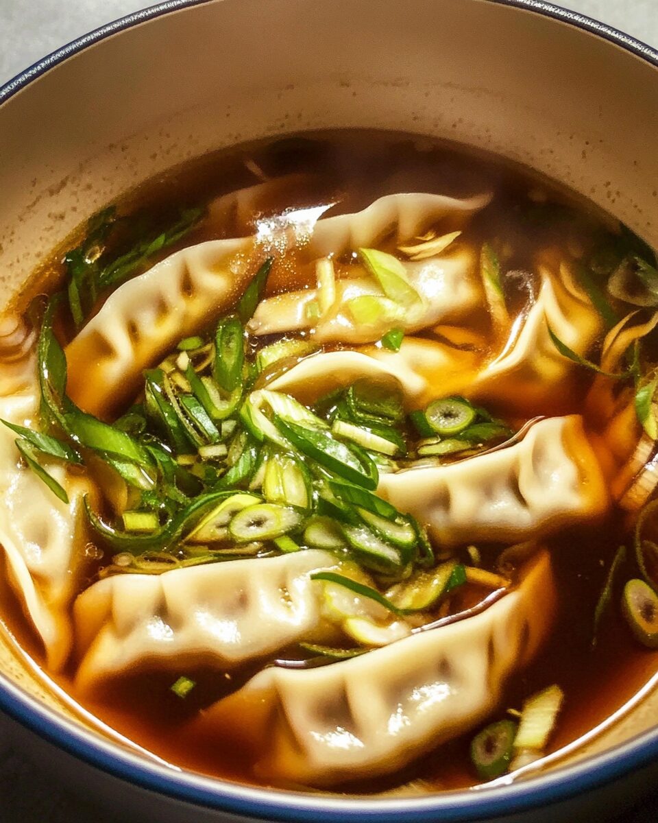 Japanese Gyoza Dumpling Soup