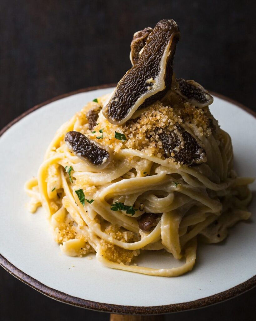 Linguine with Morel Mushrooms