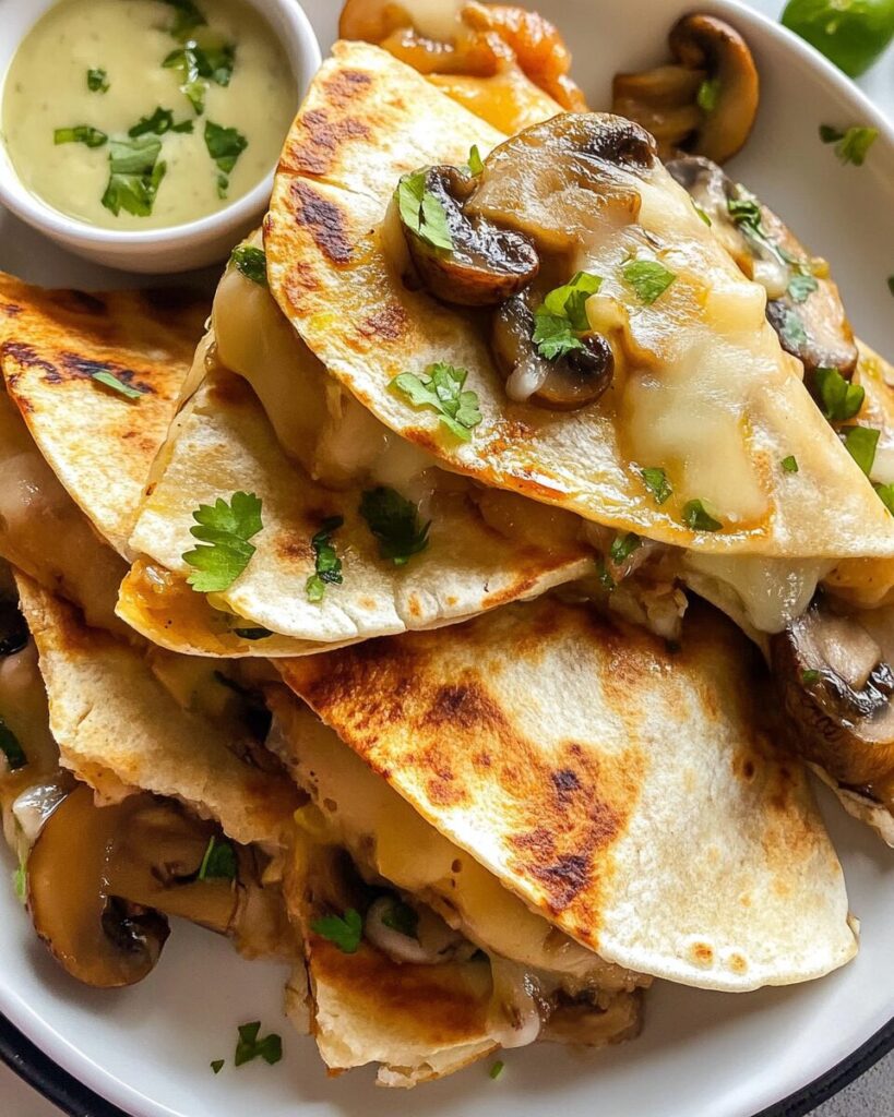 Mushroom Quesadillas
