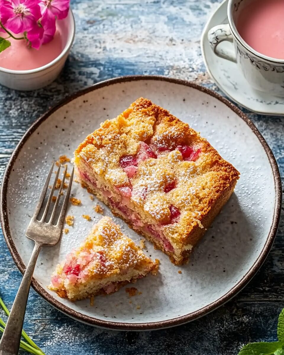 Old-Fashioned Rhubarb Cake
