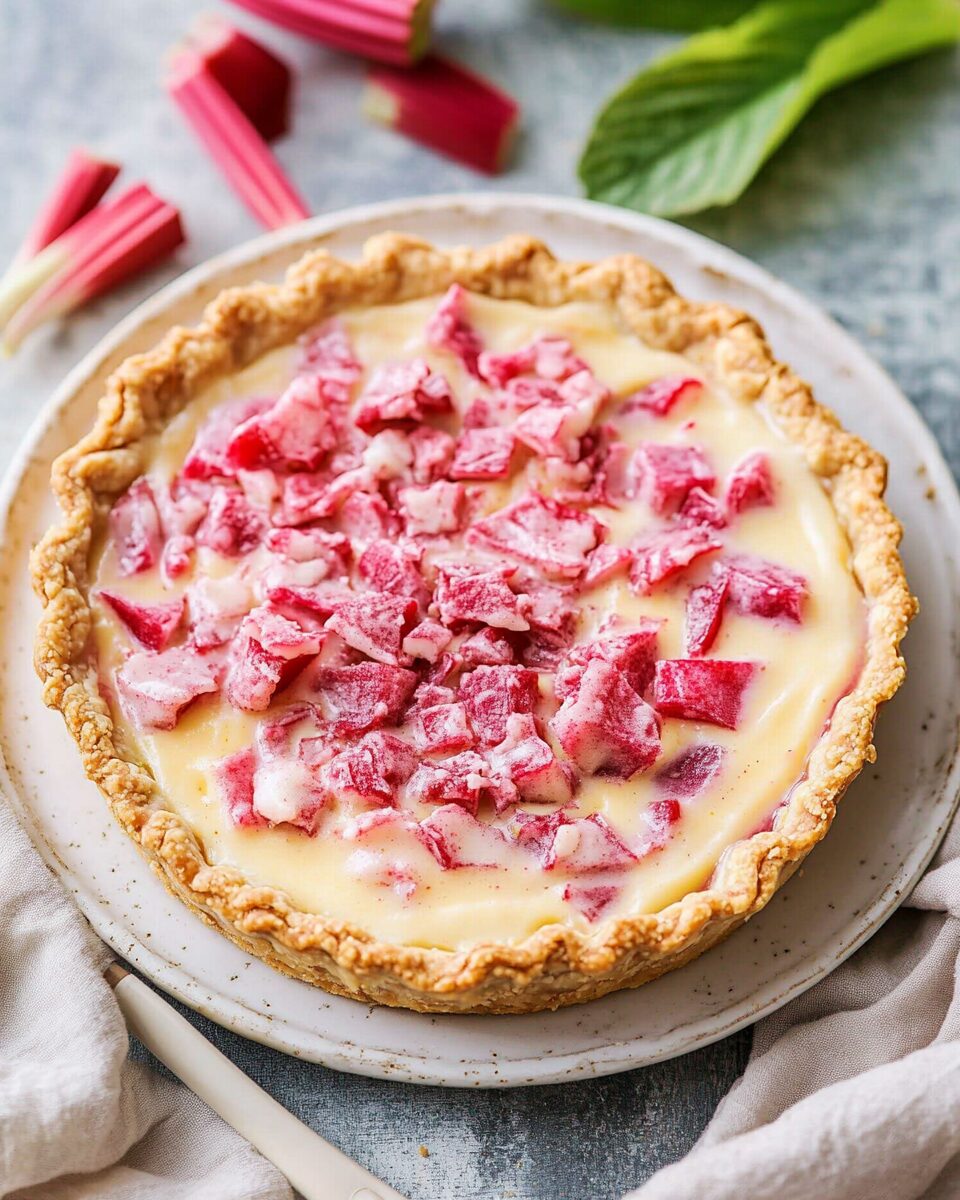 Rhubarb Custard Pie