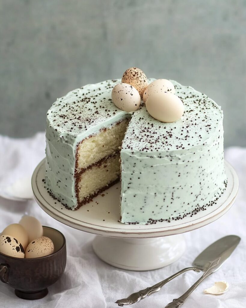 Speckled Egg Malted Milk Cake