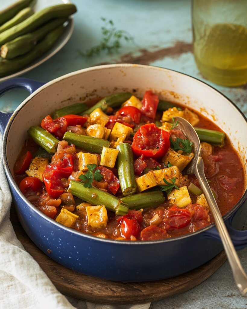 Stewed Okra and Tomatoes