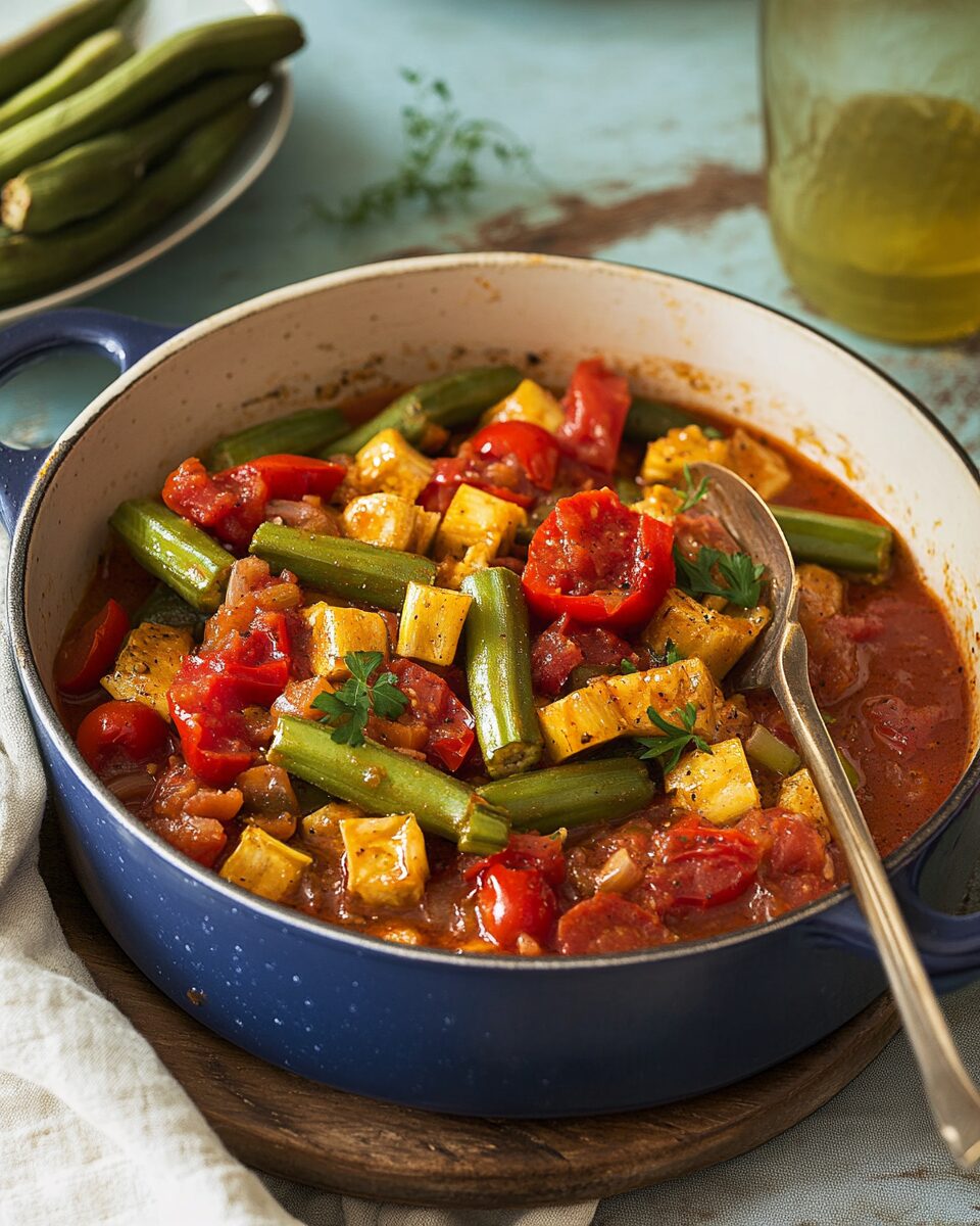 Stewed Okra and Tomatoes