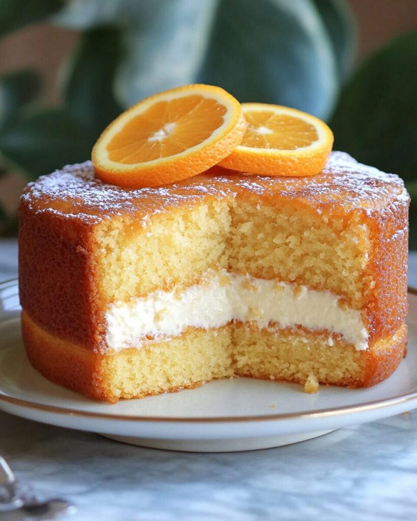 Sicilian Orange Cake finished dish