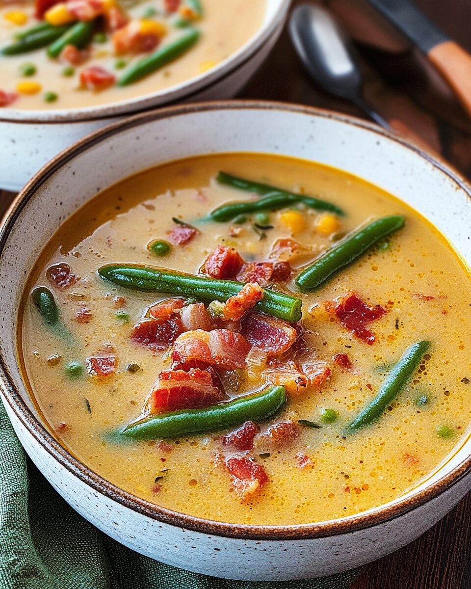 Transylvanian Bacon and Green Bean Soup