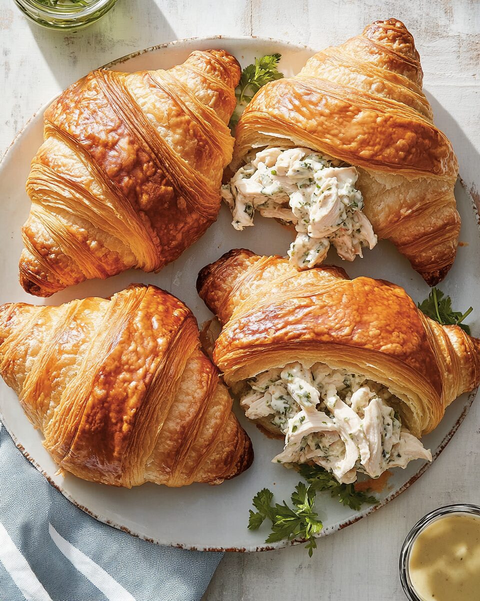 Tarragon Chicken Salad Croissants