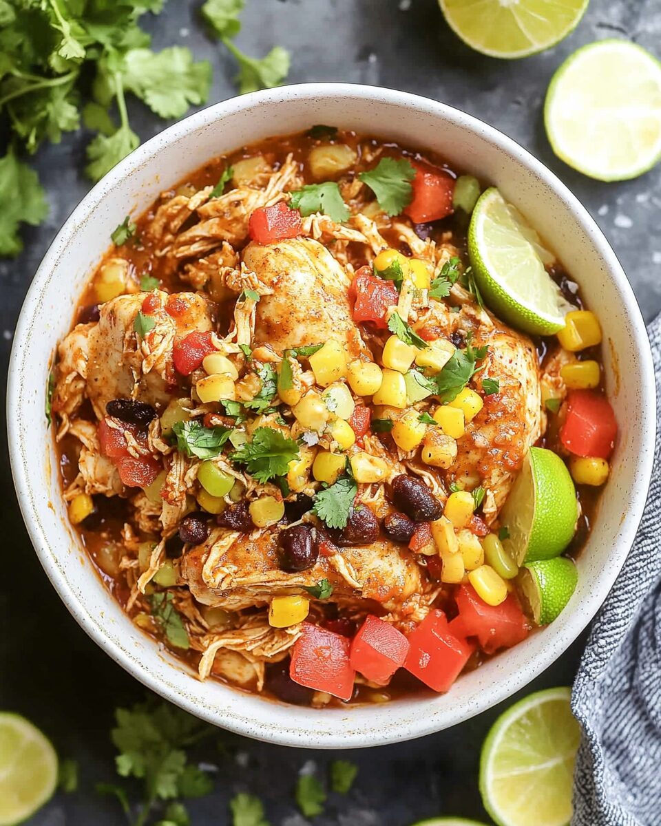Crockpot Santa Fe Chicken