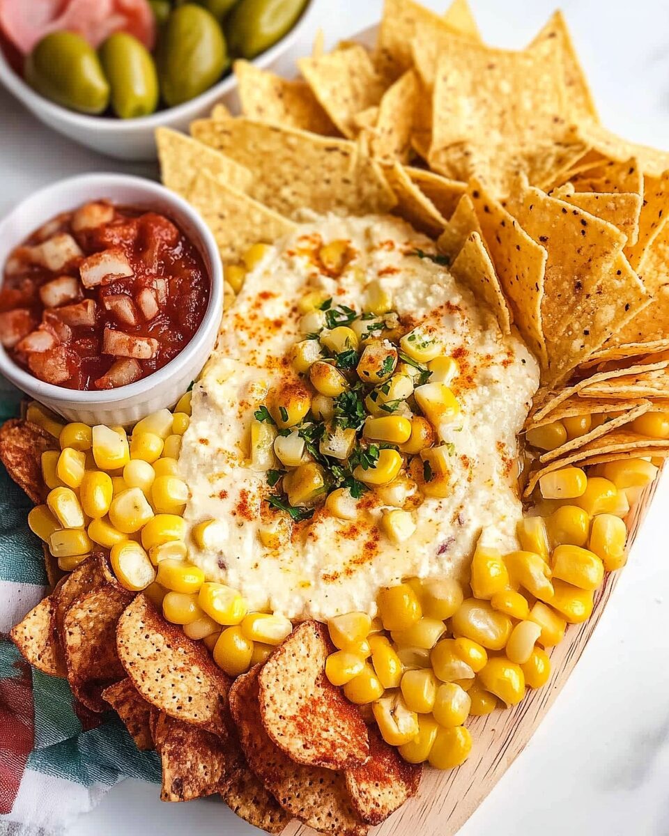Mexican Street Corn Dip with Chips