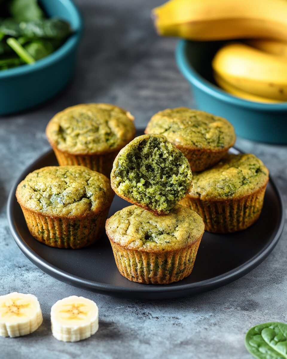 Spinach Banana Muffins