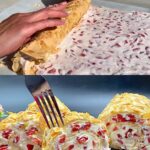 Strawberry Mascarpone Meringue Cake