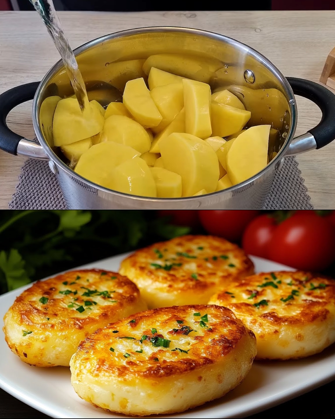 Tuna-Stuffed Potato Fritters