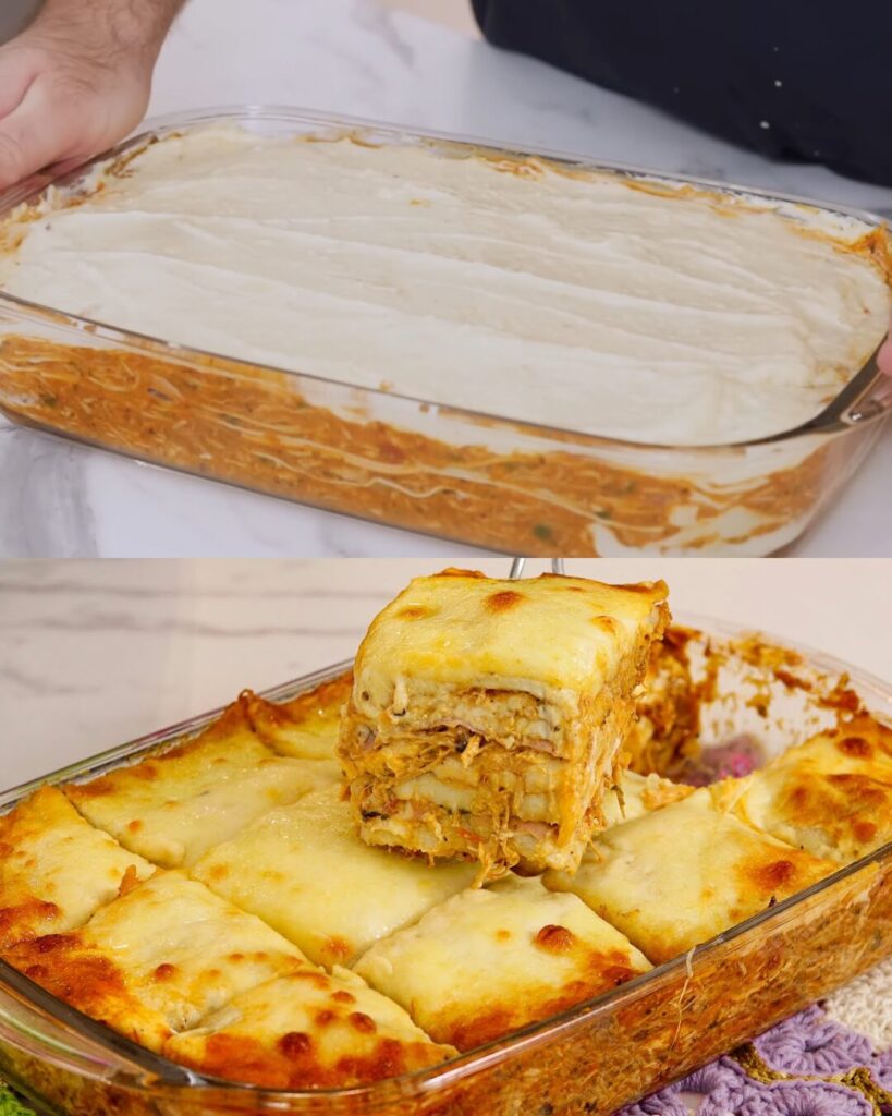 Creamy Chicken Lasagna from Scratch