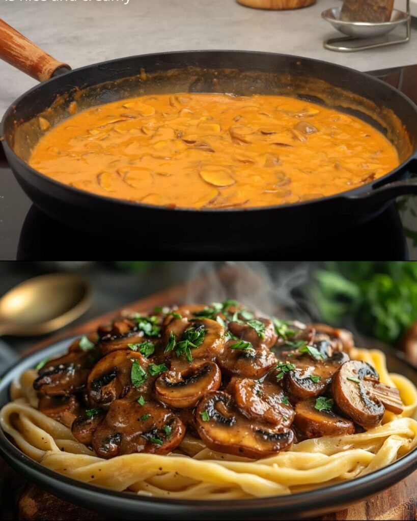 Creamy Vegan Mushroom Stroganoff