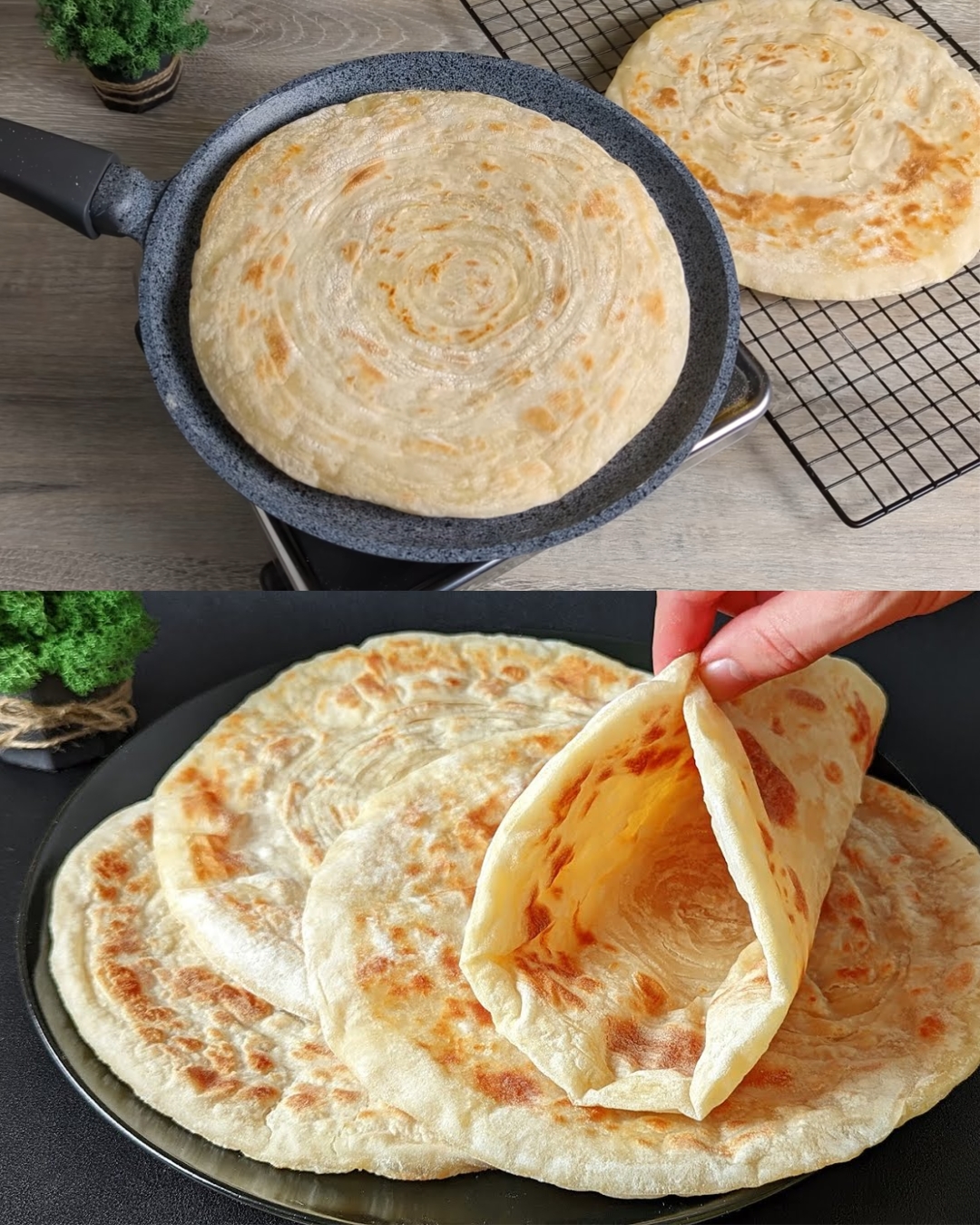 Cheddar Cheese Flatbread Rolls (Pan-Cooked)