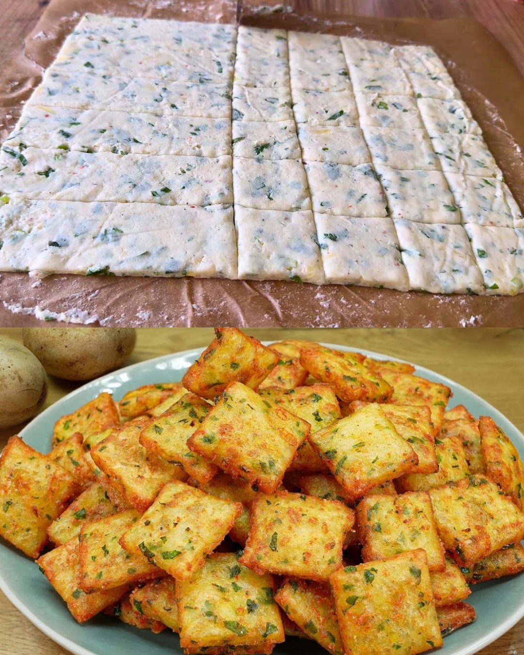Potato-Stuffed Fried Dough Bites