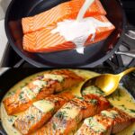 Creamy Lemon Dill Salmon with Mashed Potatoes
