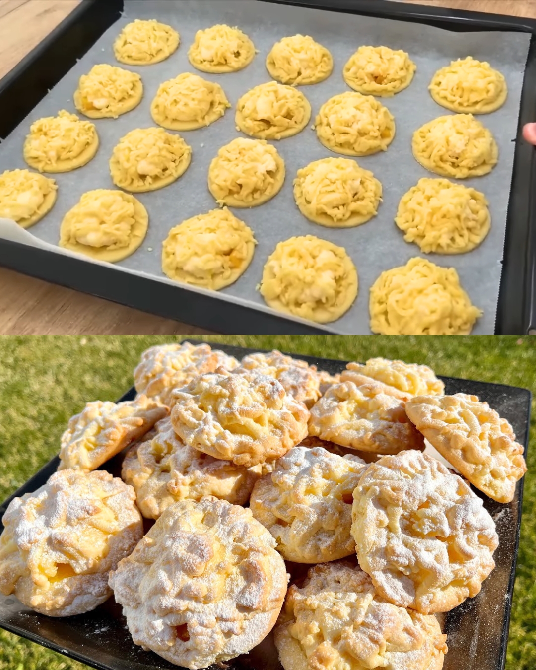Peach-Stuffed Custard Muffins