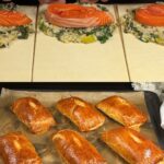 Trout & Spinach Puff Pastry Parcel with Creamy Rice Filling