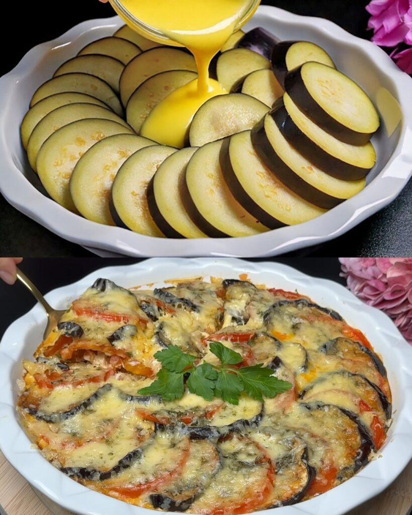 Baked Eggplant & Vegetable Frittata Casserole