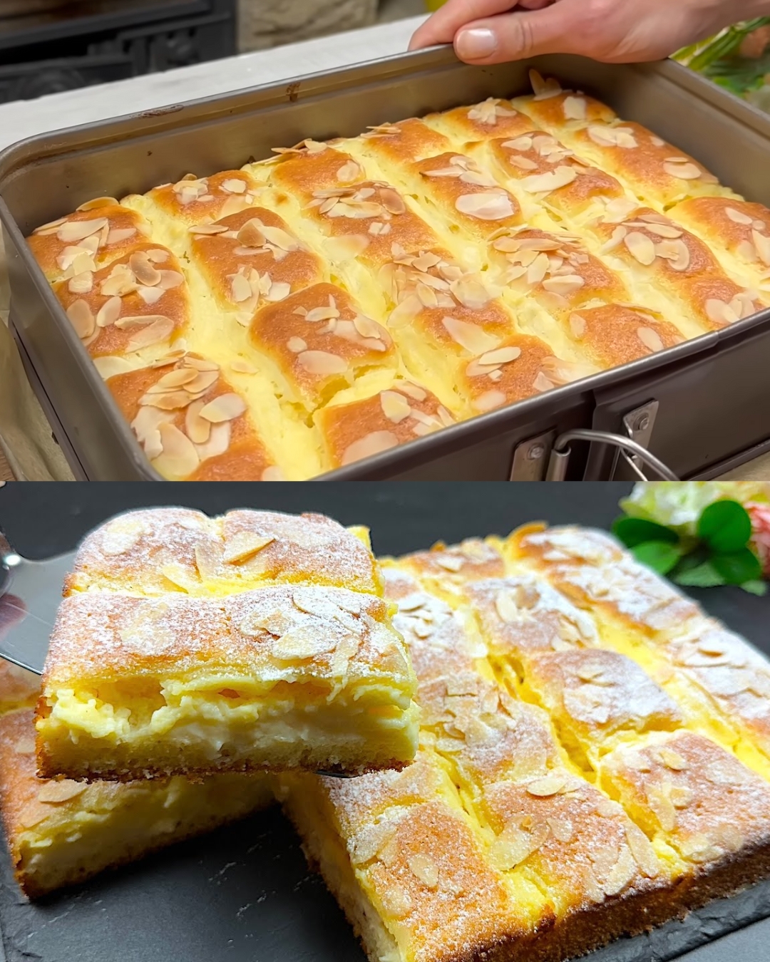Lemon Layer Cake with Silky Lemon Custard Cream