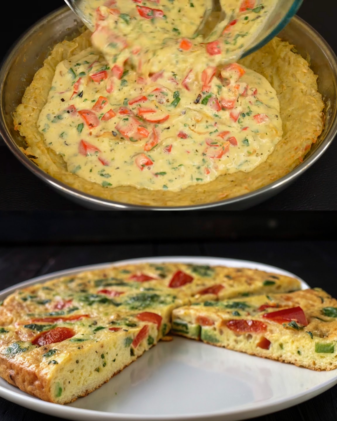 Potato-Base Vegetable Frittata