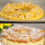 Almond Custard Choux Pastry with Sliced Almonds