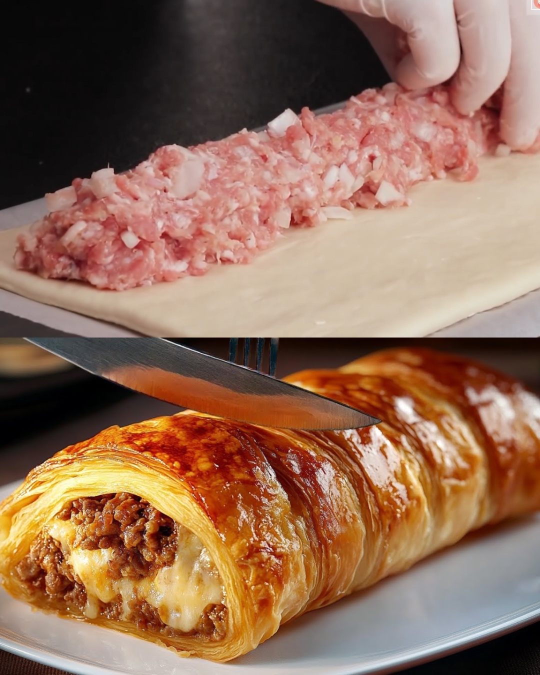Meat and Cheese Pastry Bake