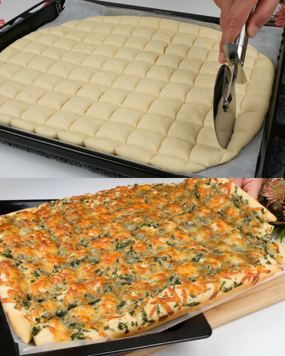 Delicious Homemade Herb & Cheese Bread