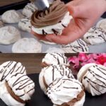 Chocolate Nut Meringue with Chocolate Cream