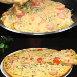 Potato, Pepper & Sour Cream Egg Skillet