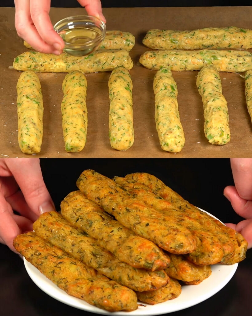 Cheesy Cornstarch Sticks finished dish